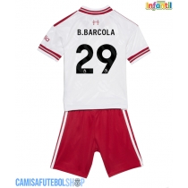 Camisa de time de futebol Liverpool Bradley Barcola #29 Replicas 2º Equipamento Infantil 2026-27 Manga Curta (+ Calças curtas)